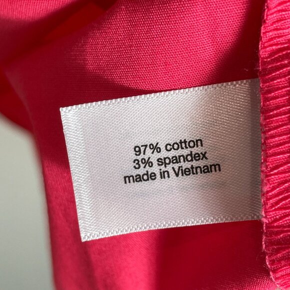 NEW Lane Bryant Womens Plus 34/36 No Peek Button Up Shirt Pink Blouse Top - Picture 4 of 12